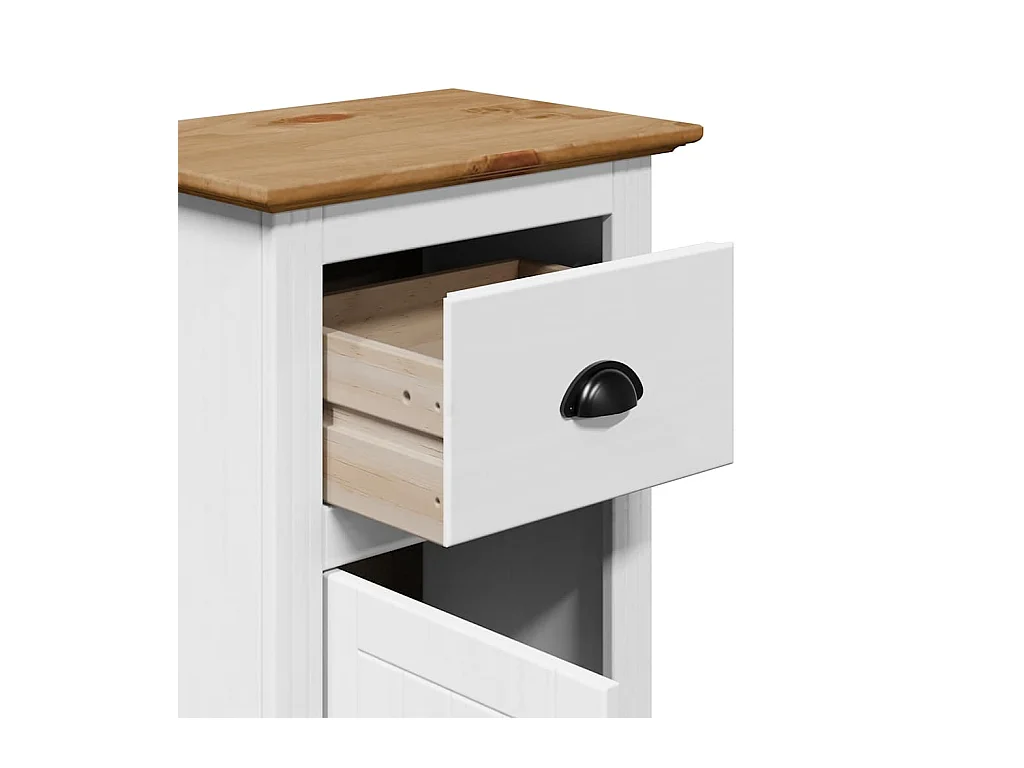 BODO badkamermeubel wit en bruin 44x30x90 cm