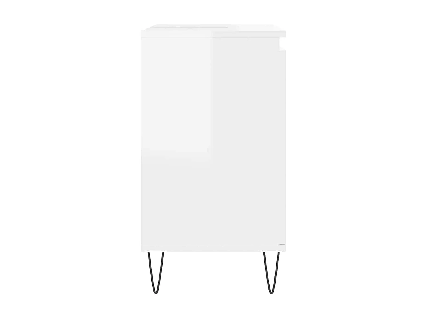 Mobile bagno in legno ingegnerizzato bianco lucido 58x33x60 cm