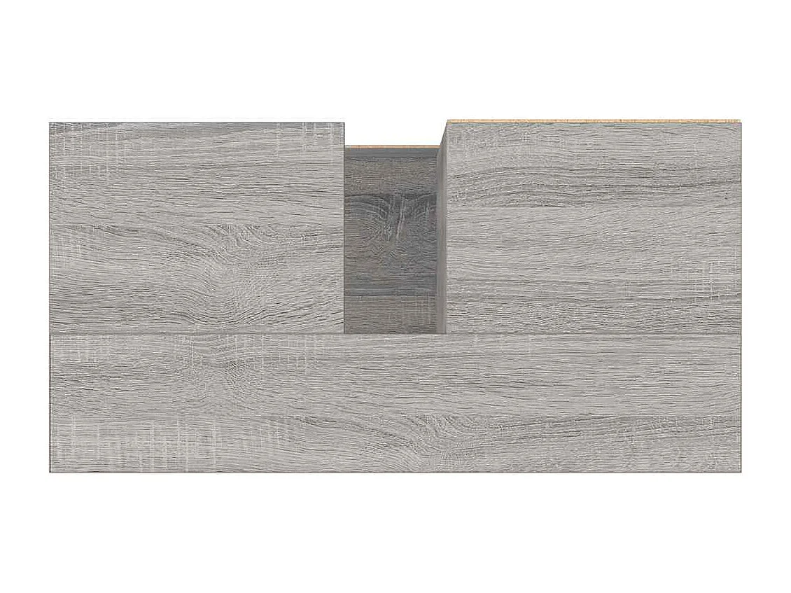 Mueble de baño Sonoma gris 65x33x60 cm madera de ingeniería
