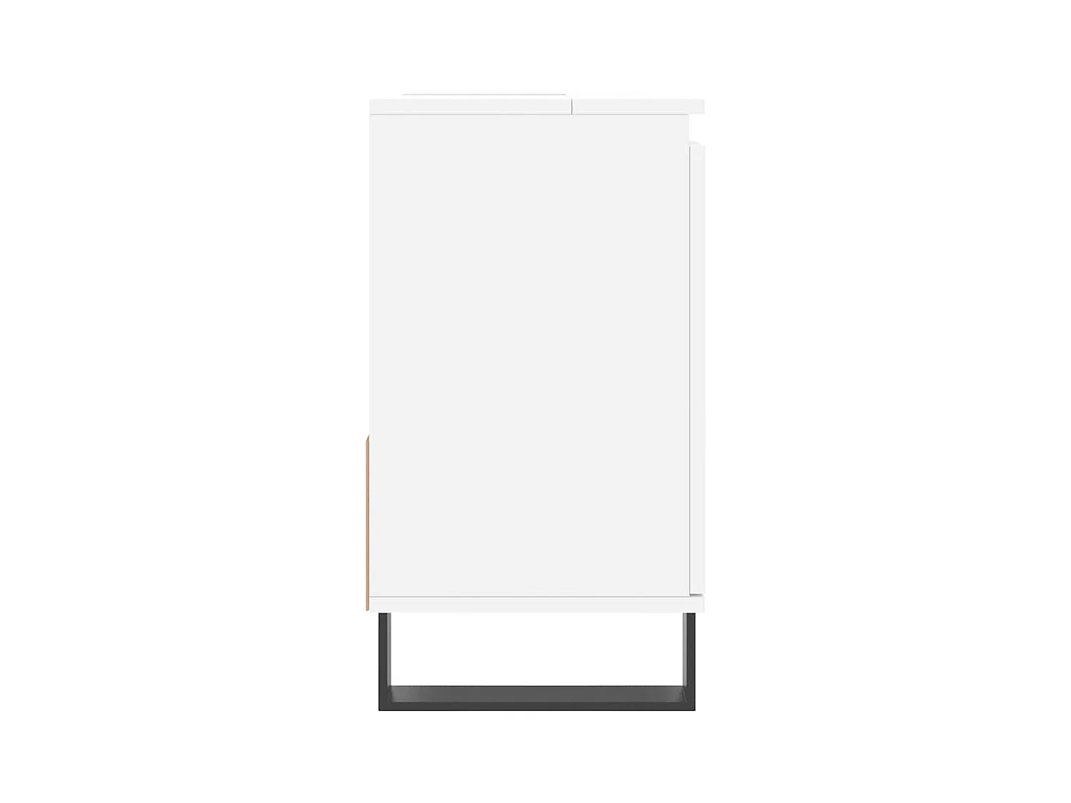 Witte badkamerkast 65x33x60 cm van bewerkt hout