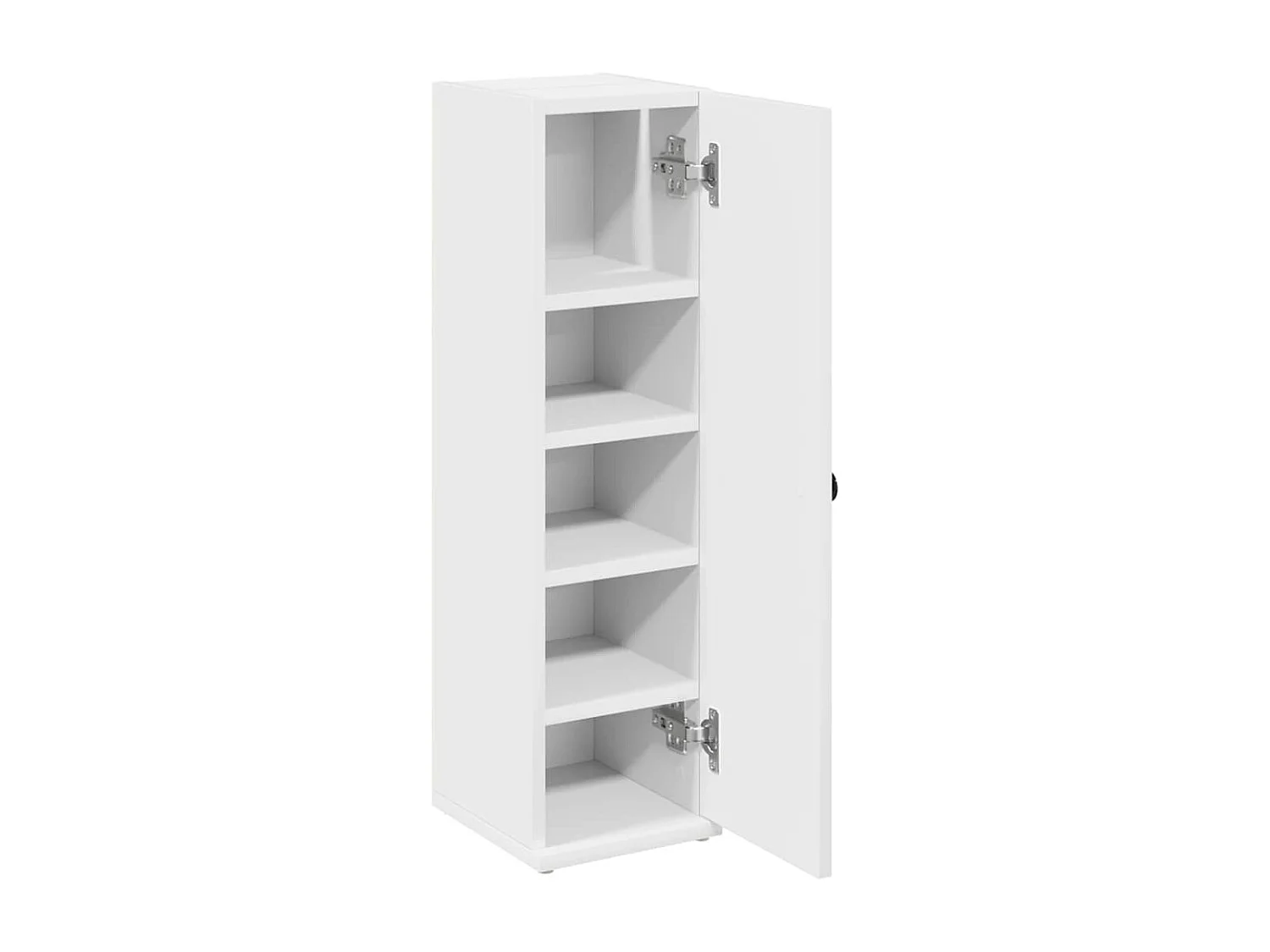 Meuble de salle de bain avec porte-rouleau blanc 20,5x22x72 cm