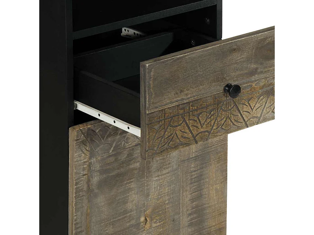 Mobile bagno 38x33x160 cm in legno massello di mango