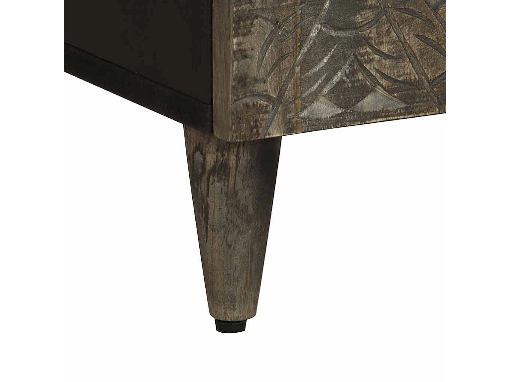 Armoire de salle de bain 38x33x160 cm bois massif de manguier