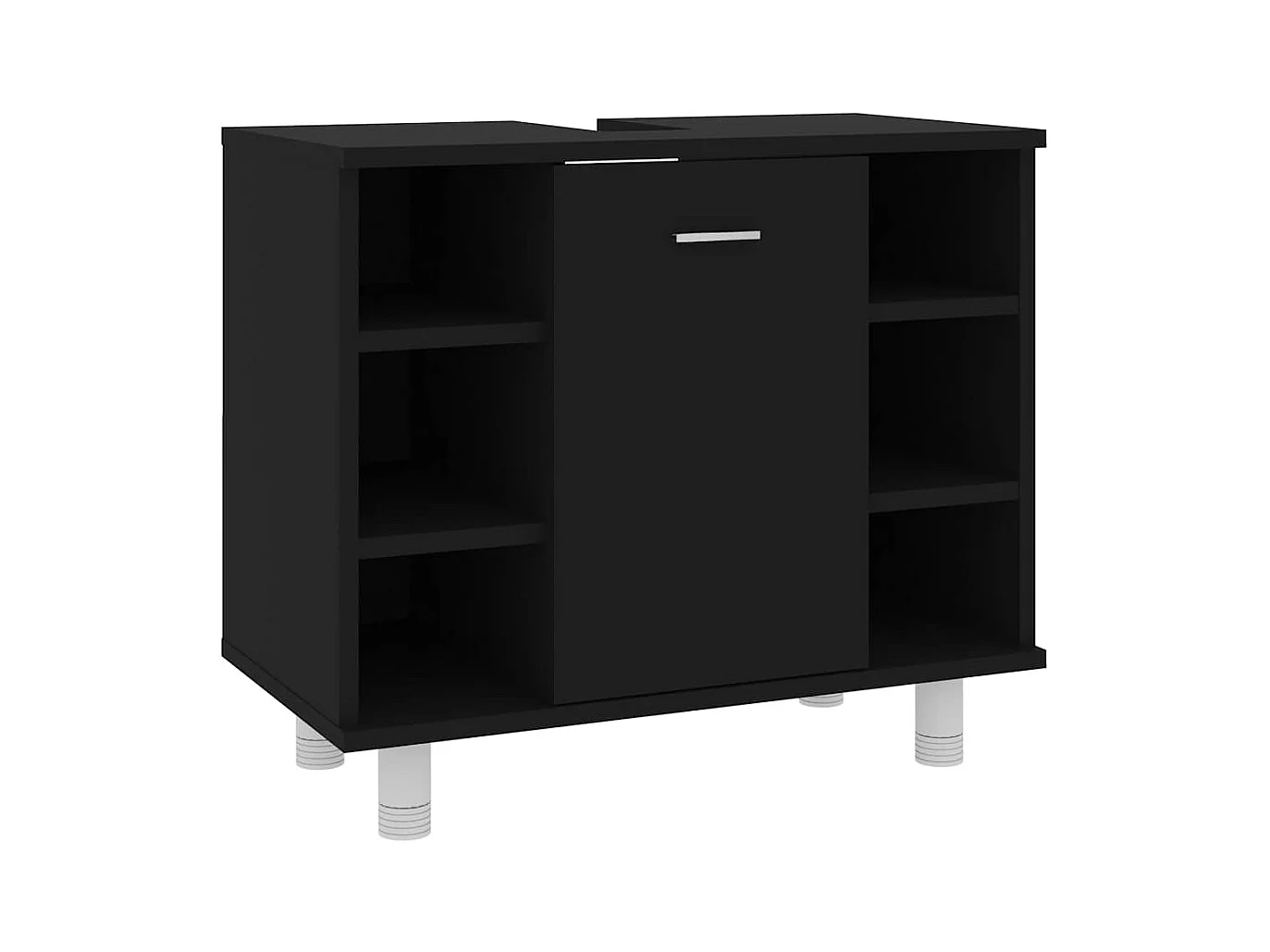 Badkamerkast Zwart 60x32x53,5 cm Technisch hout