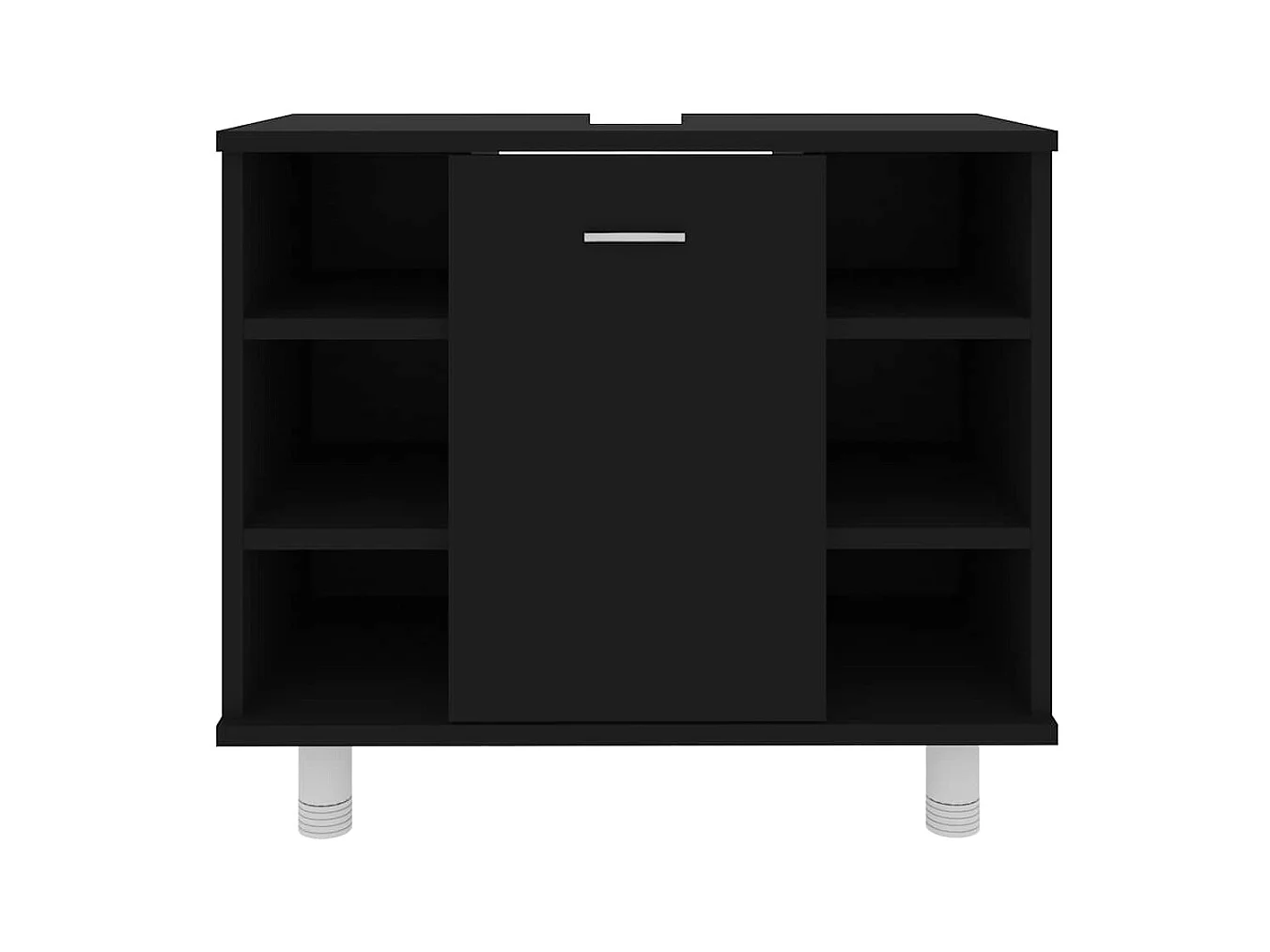 Badkamerkast Zwart 60x32x53,5 cm Technisch hout