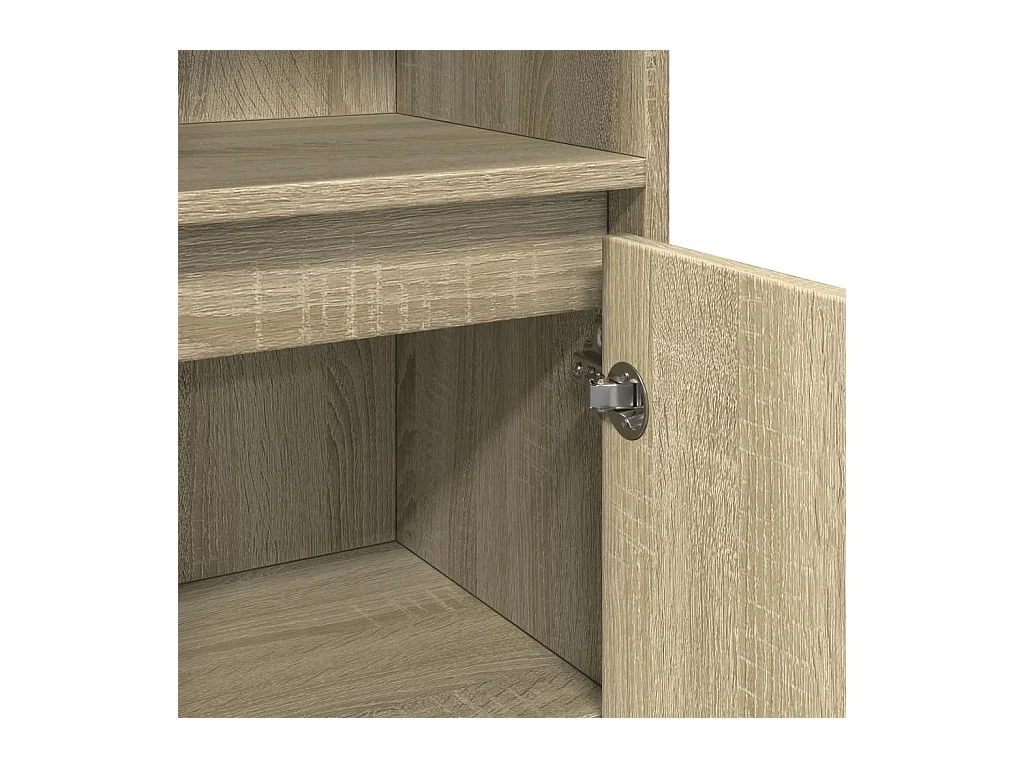 Mueble de baño roble Sonoma 30x30x183,5 cm Aglomerado