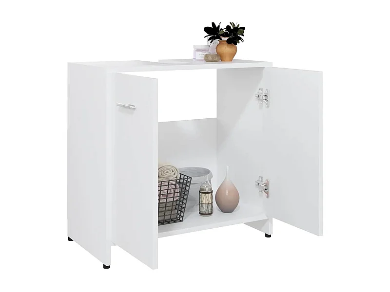Mobile bagno Bianco 60x33x61 cm Legno ingegnerizzato
