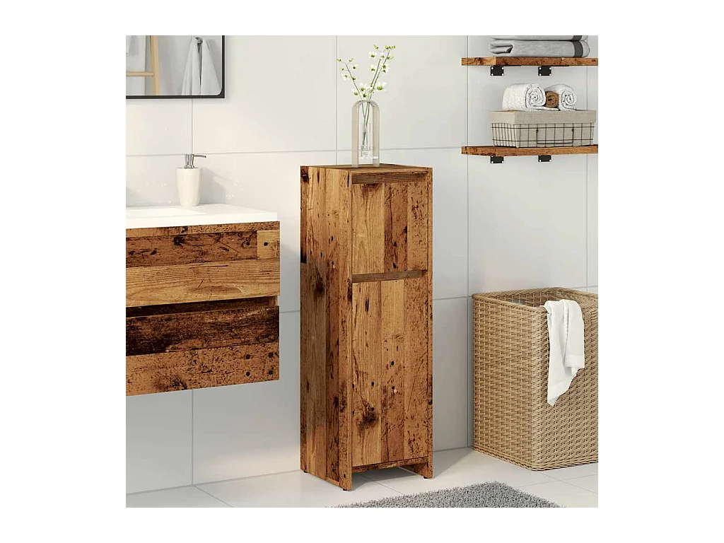 Mobile bagno in legno vecchio 30x30x95 cm in legno ingegnerizzato