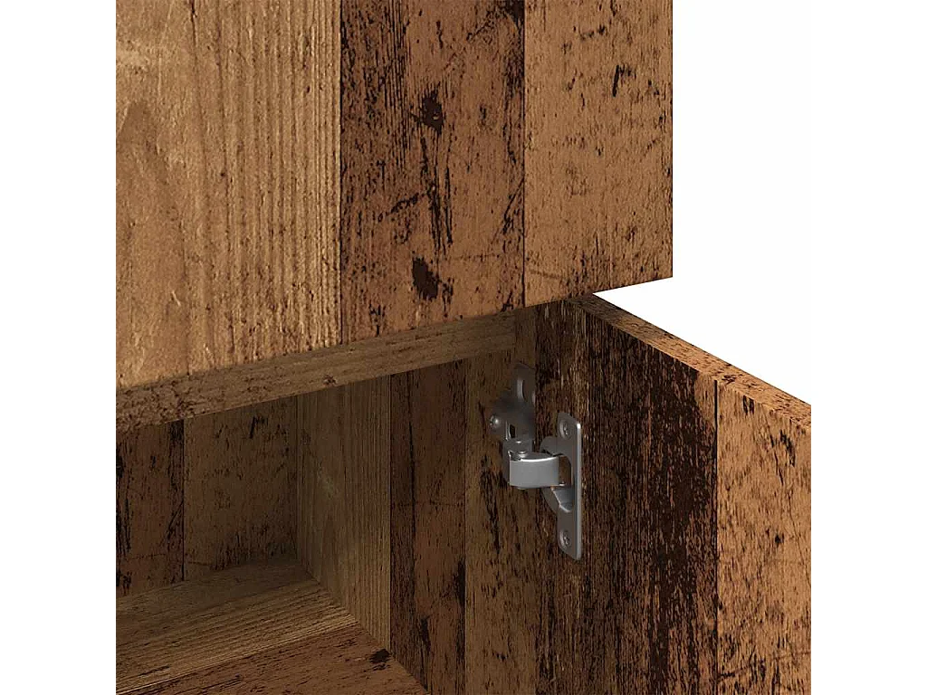 Armoire de salle de bain vieux bois 30x30x95 cm bois ingénierie