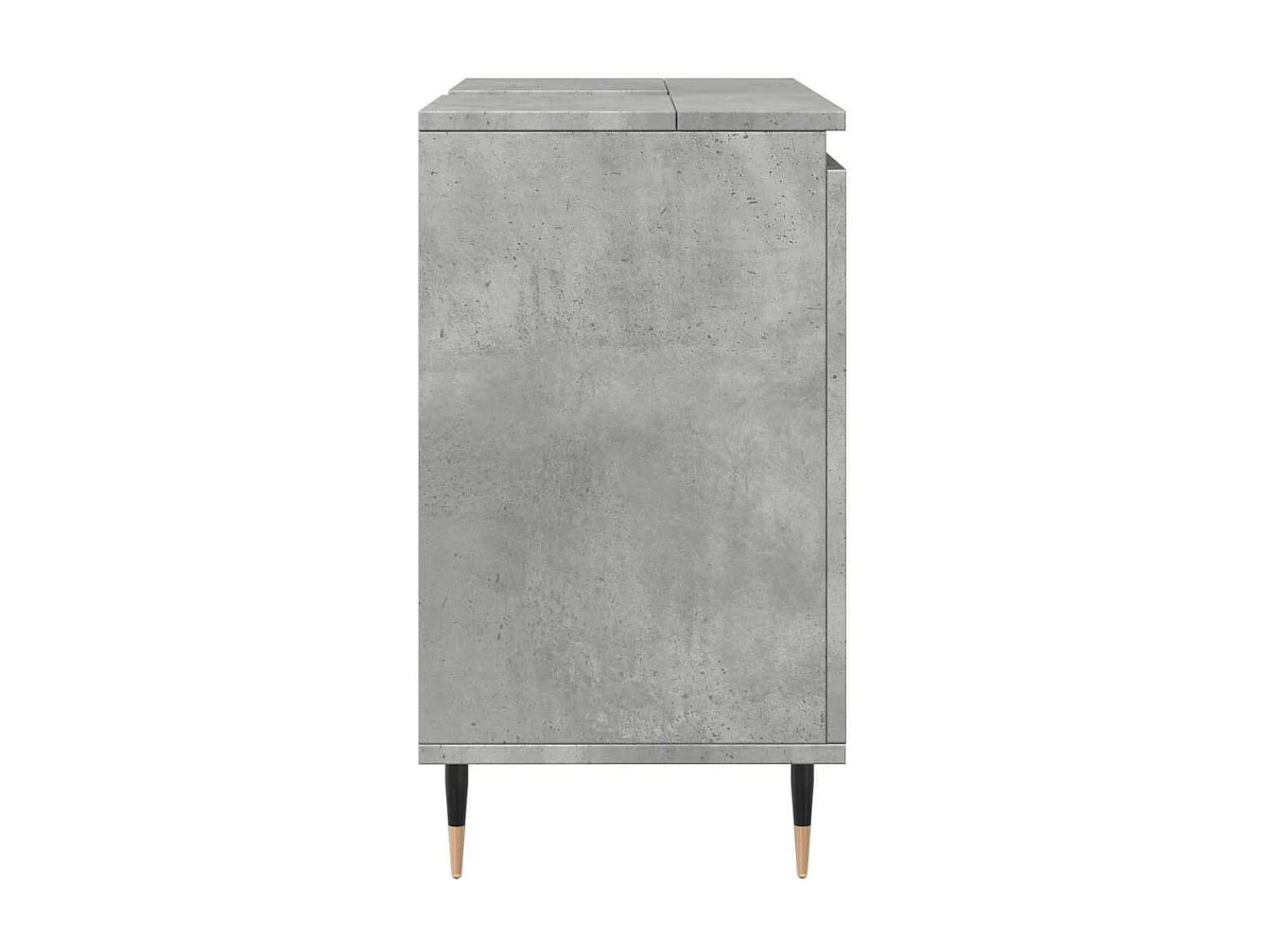 Betongrijs badkamermeubel 58x33x60 cm bewerkt hout