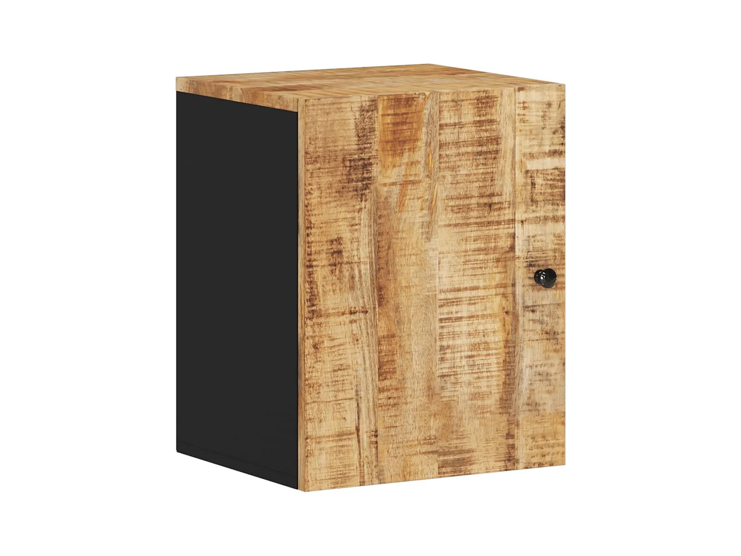 Mobiletto da bagno sospeso 38x33x48cm in legno massello di mango