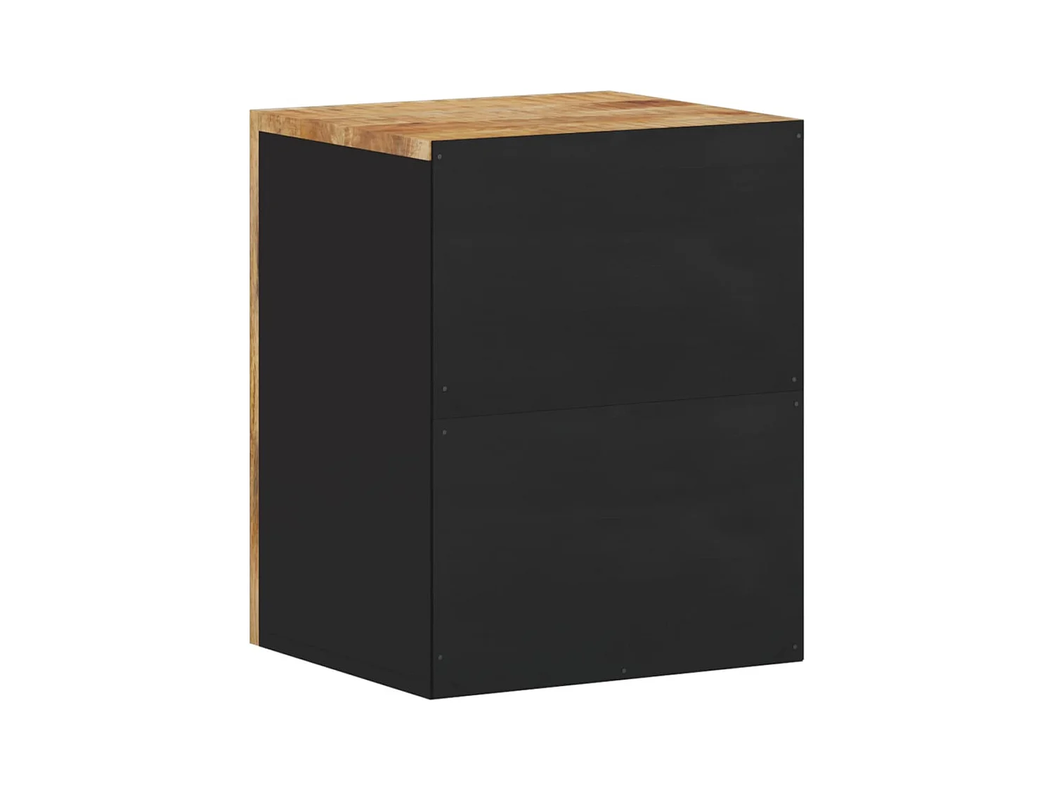 Mobiletto da bagno sospeso 38x33x48cm in legno massello di mango