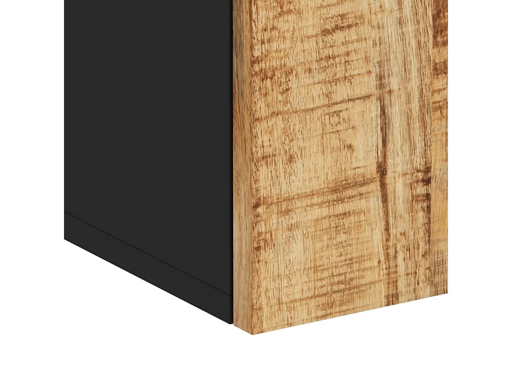 Mobiletto da bagno sospeso 38x33x48cm in legno massello di mango