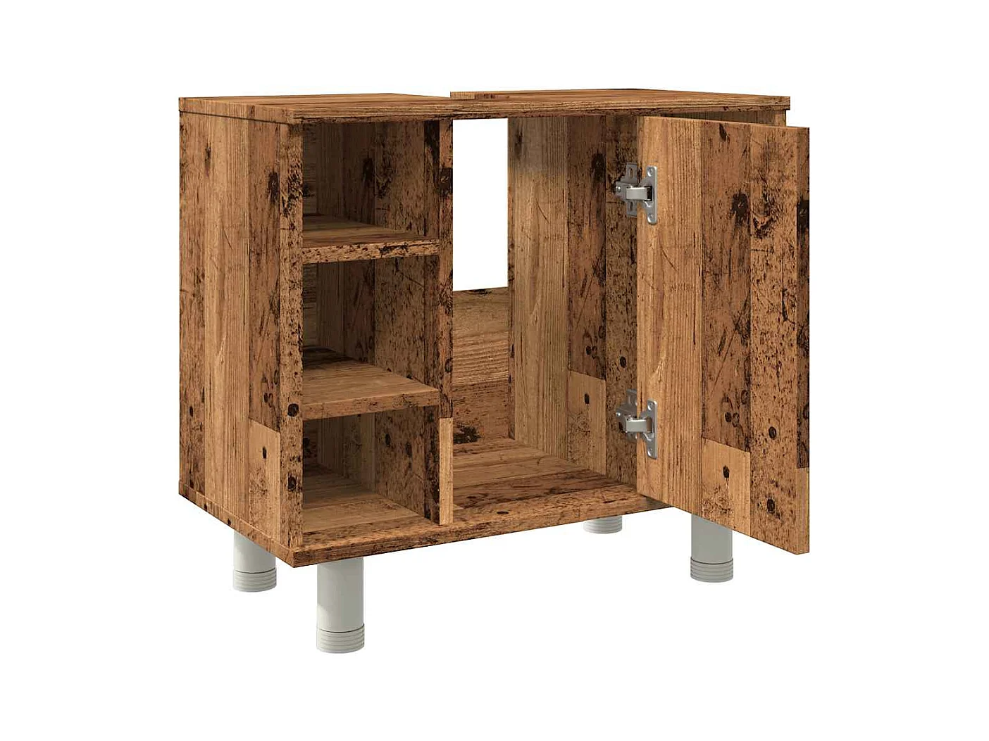 Armoire de salle de bain vieux bois 60x32x53,5 cm