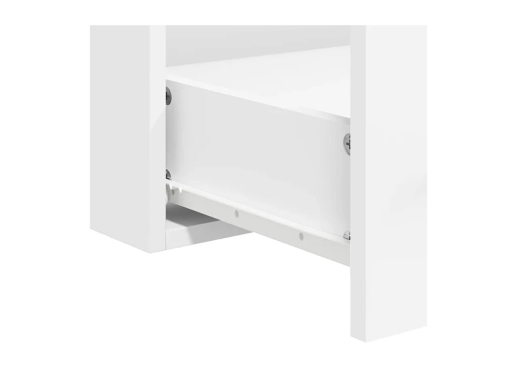 Badkamermeubel met spiegel wit bewerkt hout