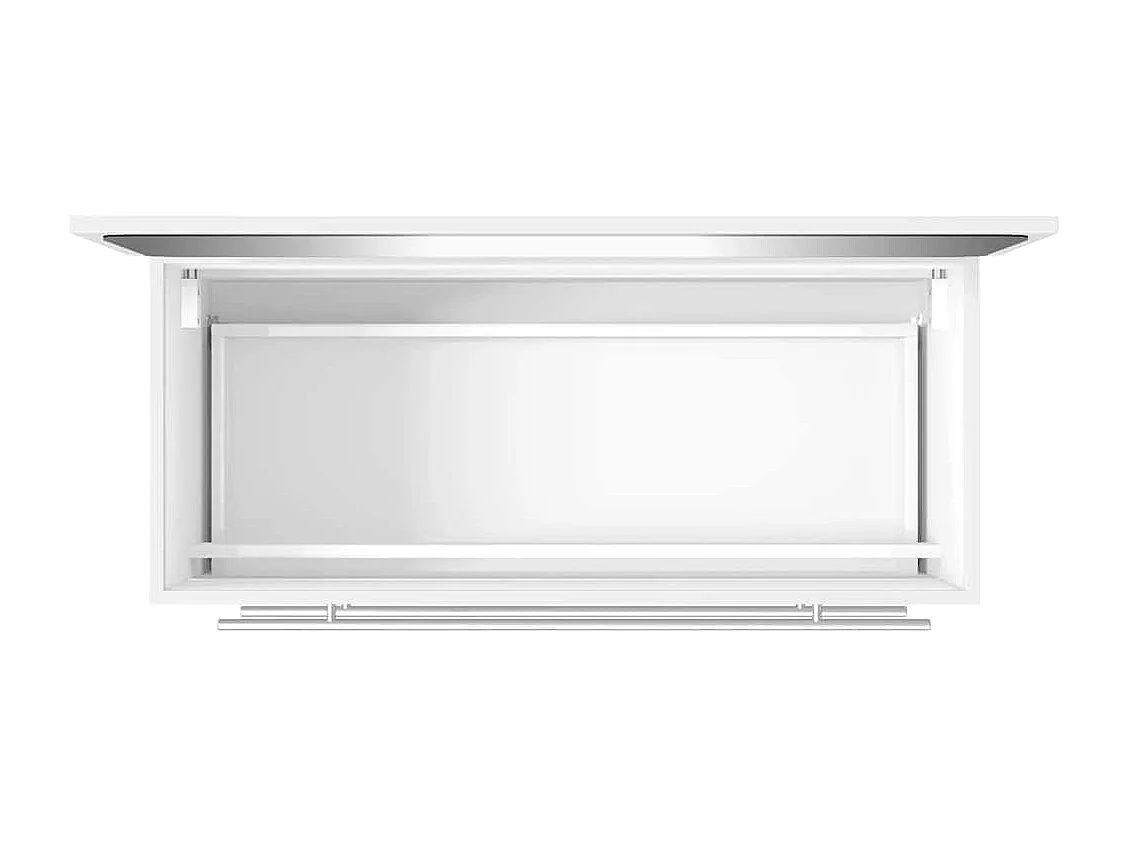 Mobile da bagno con specchio in legno ingegnerizzato bianco