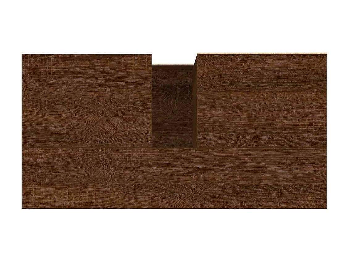 Badezimmerschrank Eiche braun 65x33x60 cm Holzwerkstoff