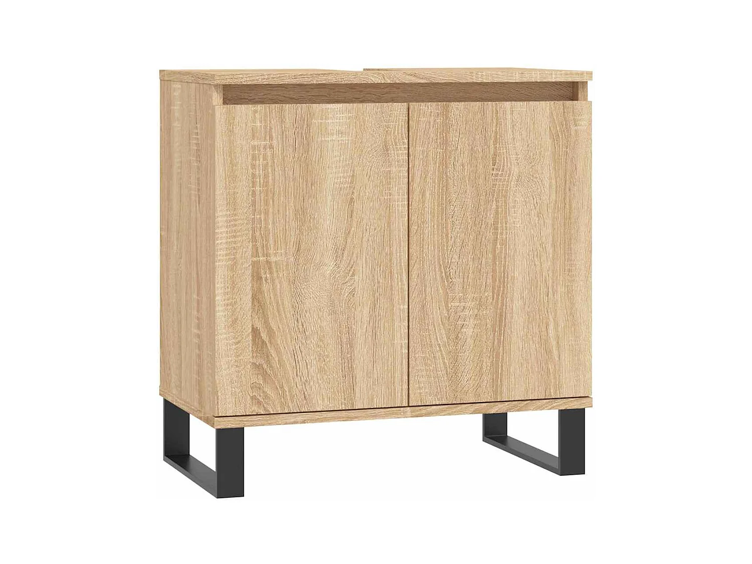 Mobile bagno in rovere Sonoma 58x33x60 cm in legno ingegnerizzato