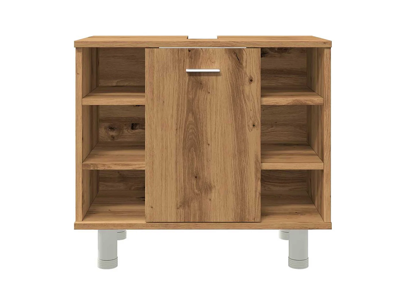 Mobile da bagno in rovere lavorato a mano 60x32x53,5 cm