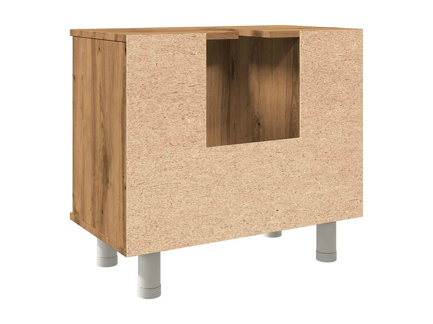 Mobile da bagno in rovere lavorato a mano 60x32x53,5 cm