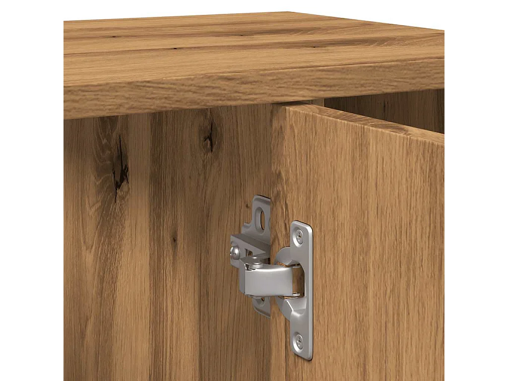 Mobile da bagno in rovere lavorato a mano 60x32x53,5 cm