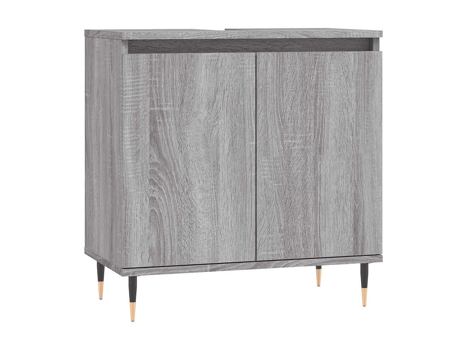 Mueble de baño Sonoma gris 58x33x60 cm madera de ingeniería