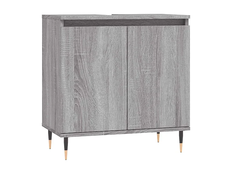 Mueble de baño Sonoma gris 58x33x60 cm madera de ingeniería