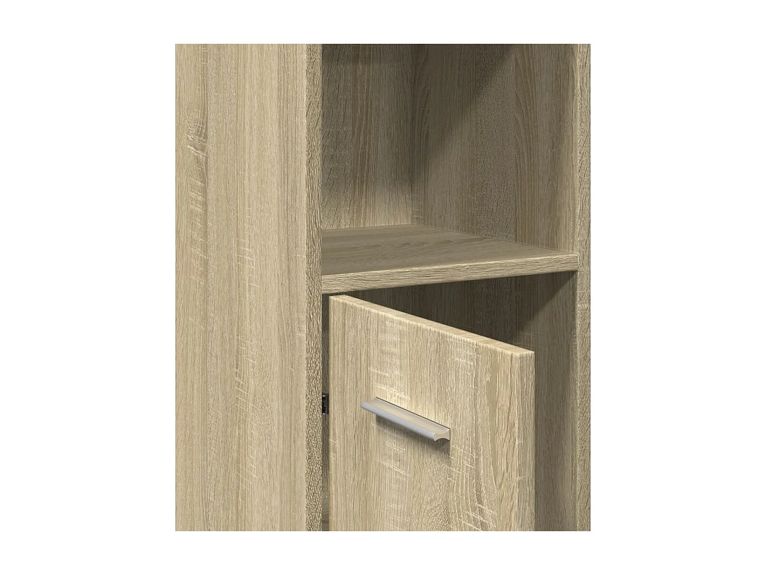 Mueble de baño roble Sonoma 30x30x183,5 cm Aglomerado