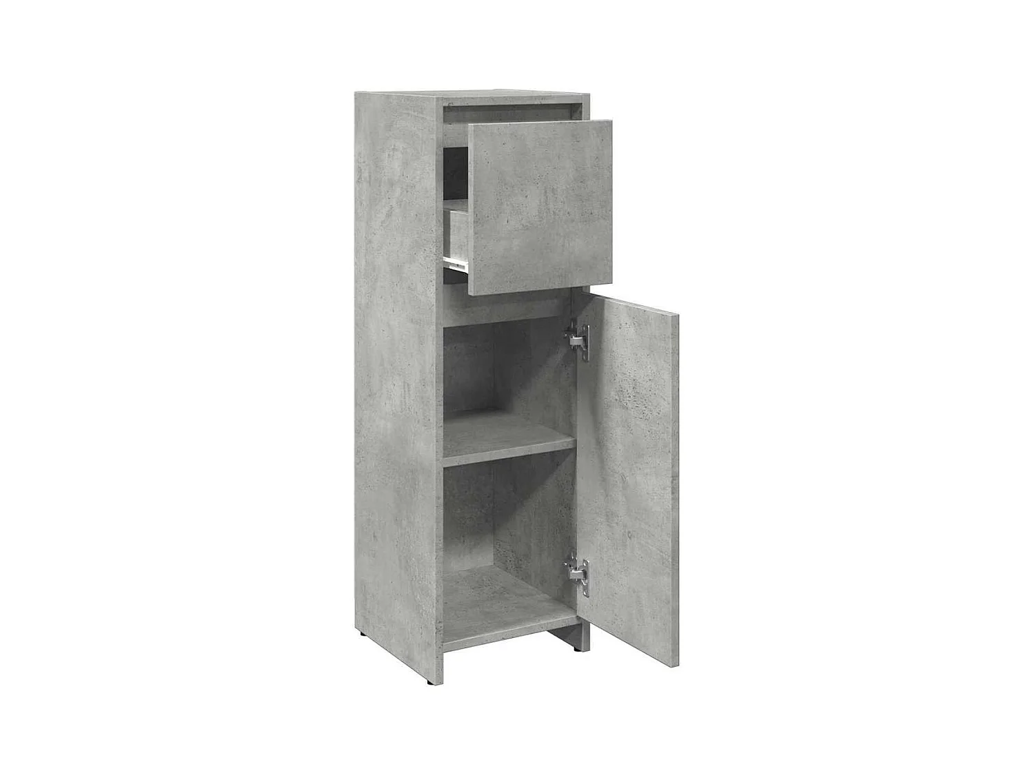 Mobile bagno grigio cemento 30x30x95 cm in truciolare