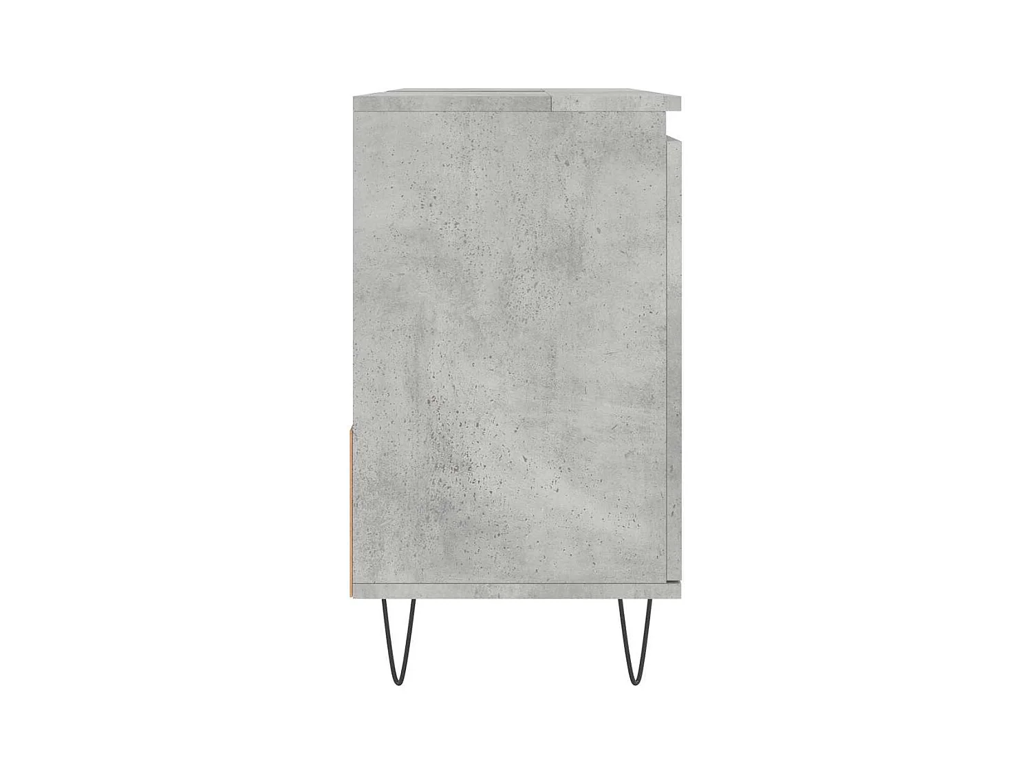 Mueble de baño gris hormigón 65x33x60 cm