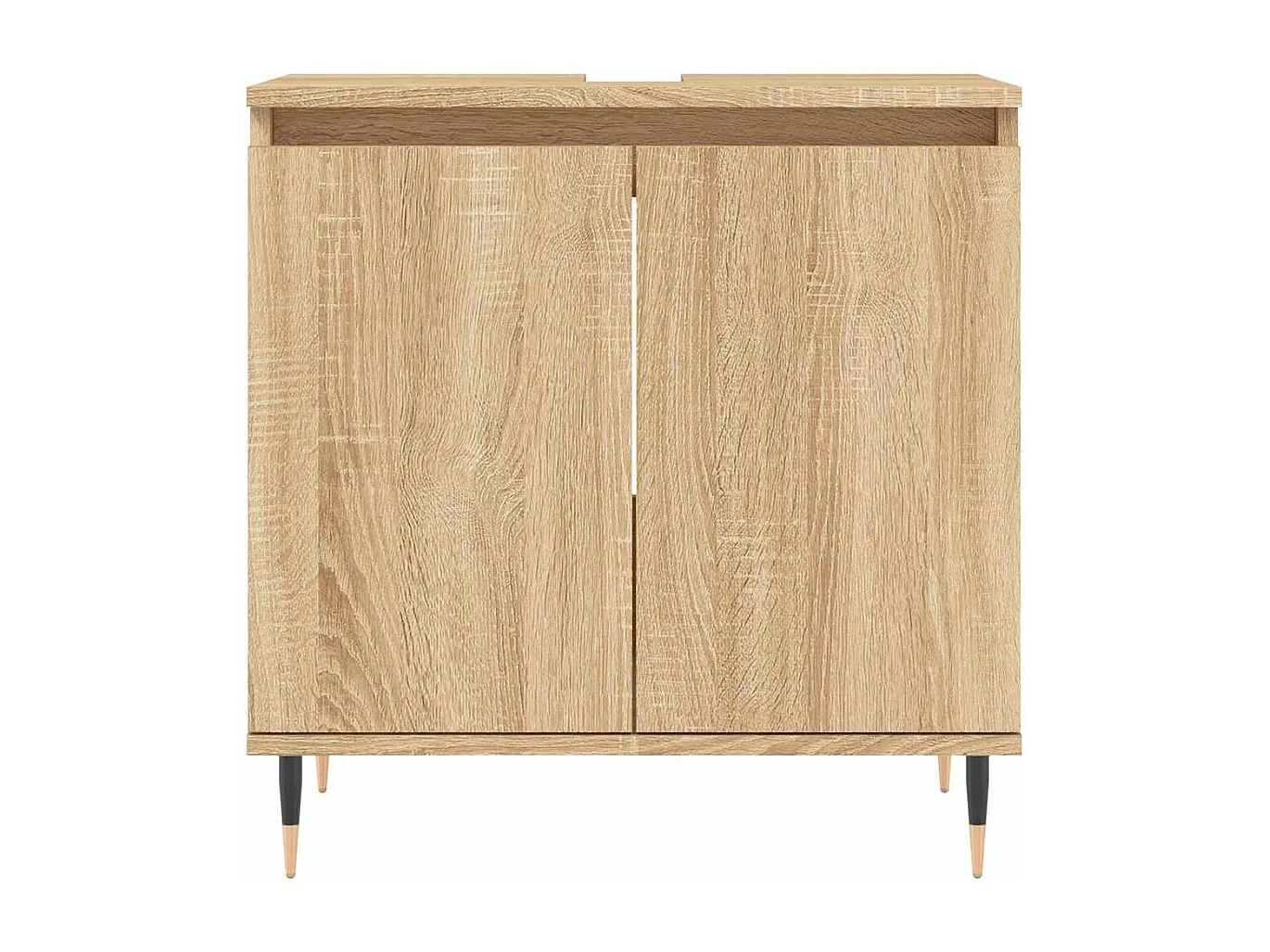 Sonoma eiken badkamerkast 58x33x60 cm bewerkt hout