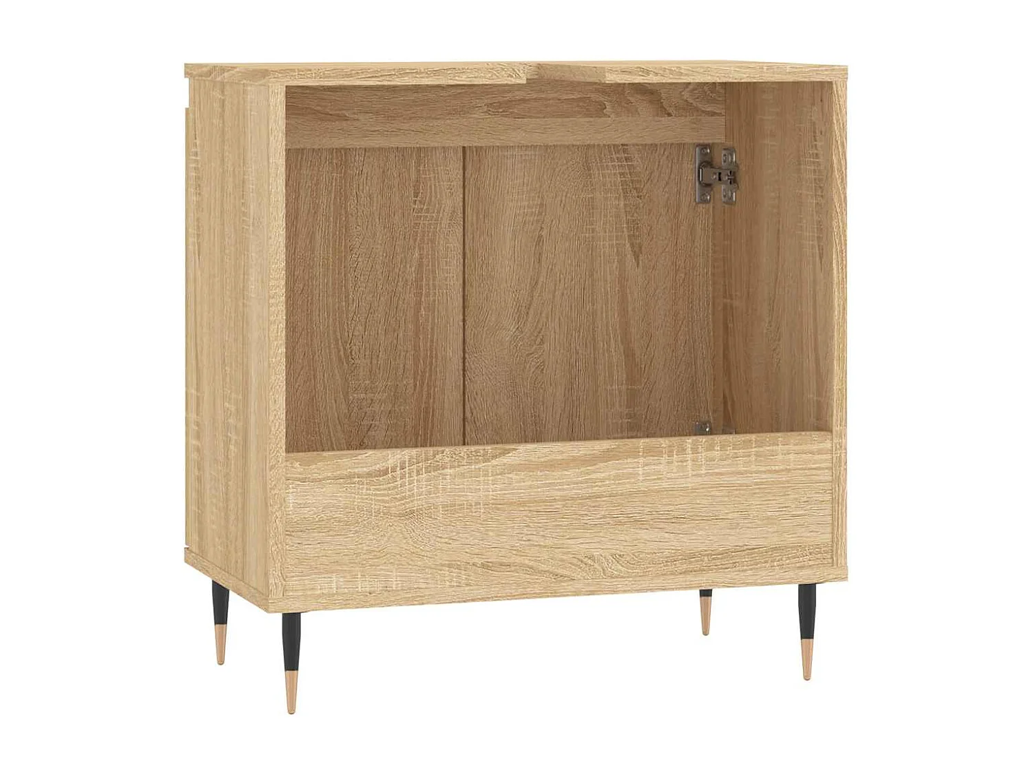 Sonoma eiken badkamerkast 58x33x60 cm bewerkt hout
