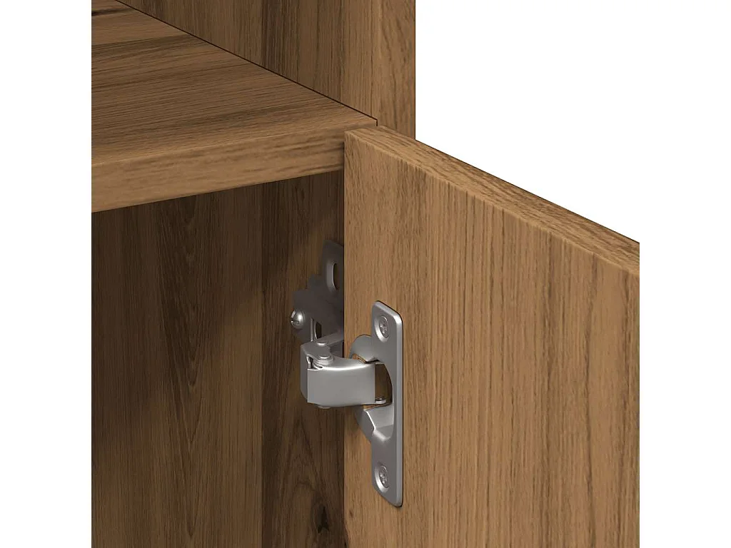 Armoire de salle de bain chêne artisanal 30x30x179 cm