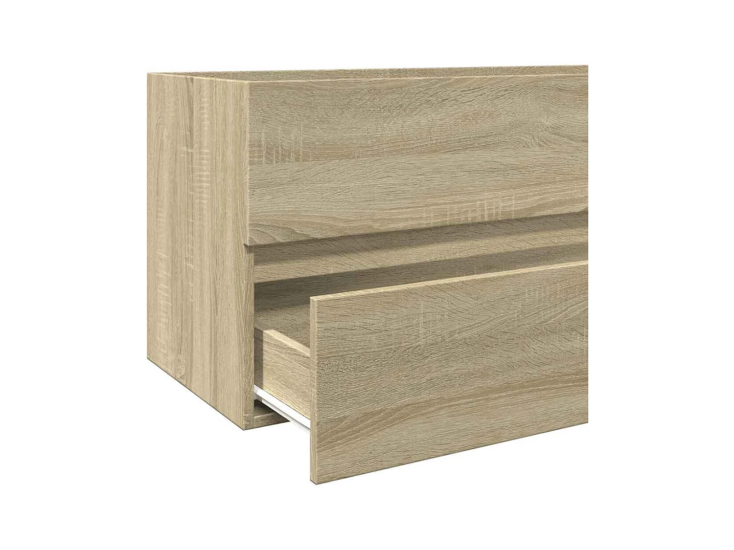 Badkamermeubel met spiegel Sonoma eiken 80x38,5x45 cm