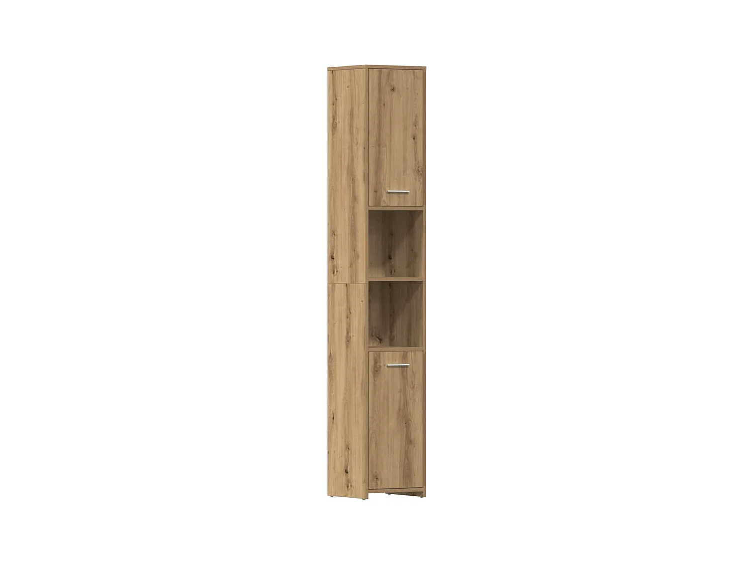 Armoire de salle de bain chêne artisanal 30x30x183,5 cm