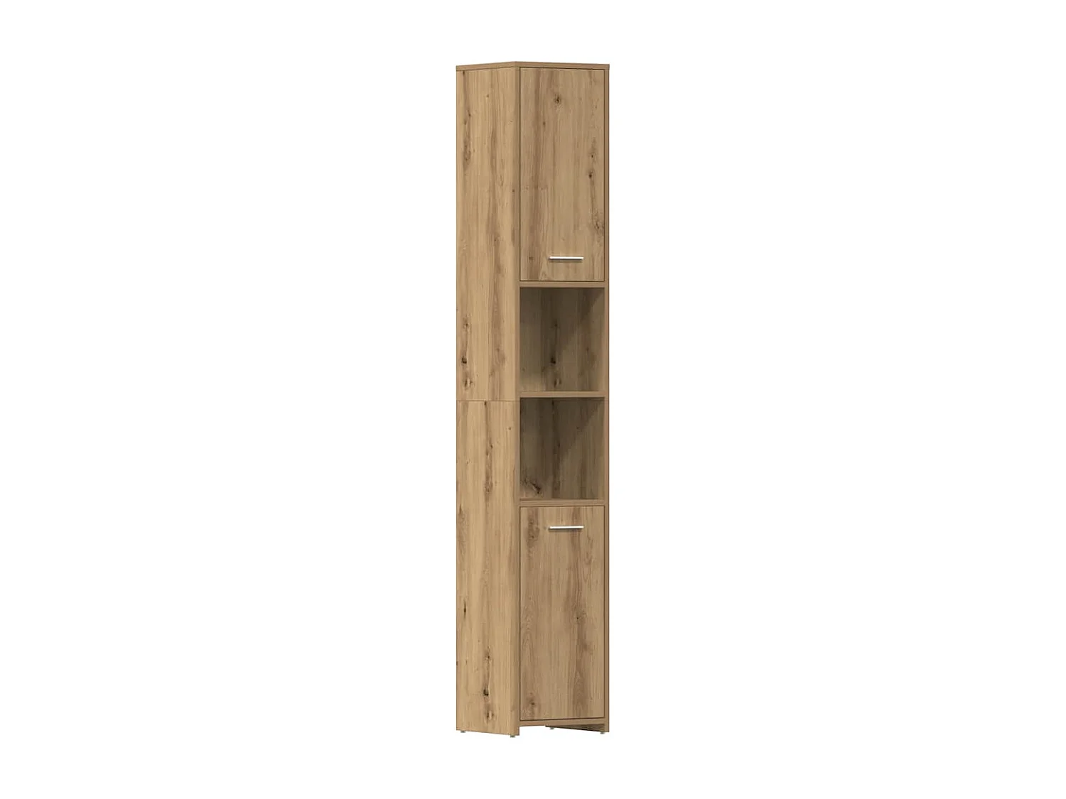 Armoire de salle de bain chêne artisanal 30x30x183,5 cm