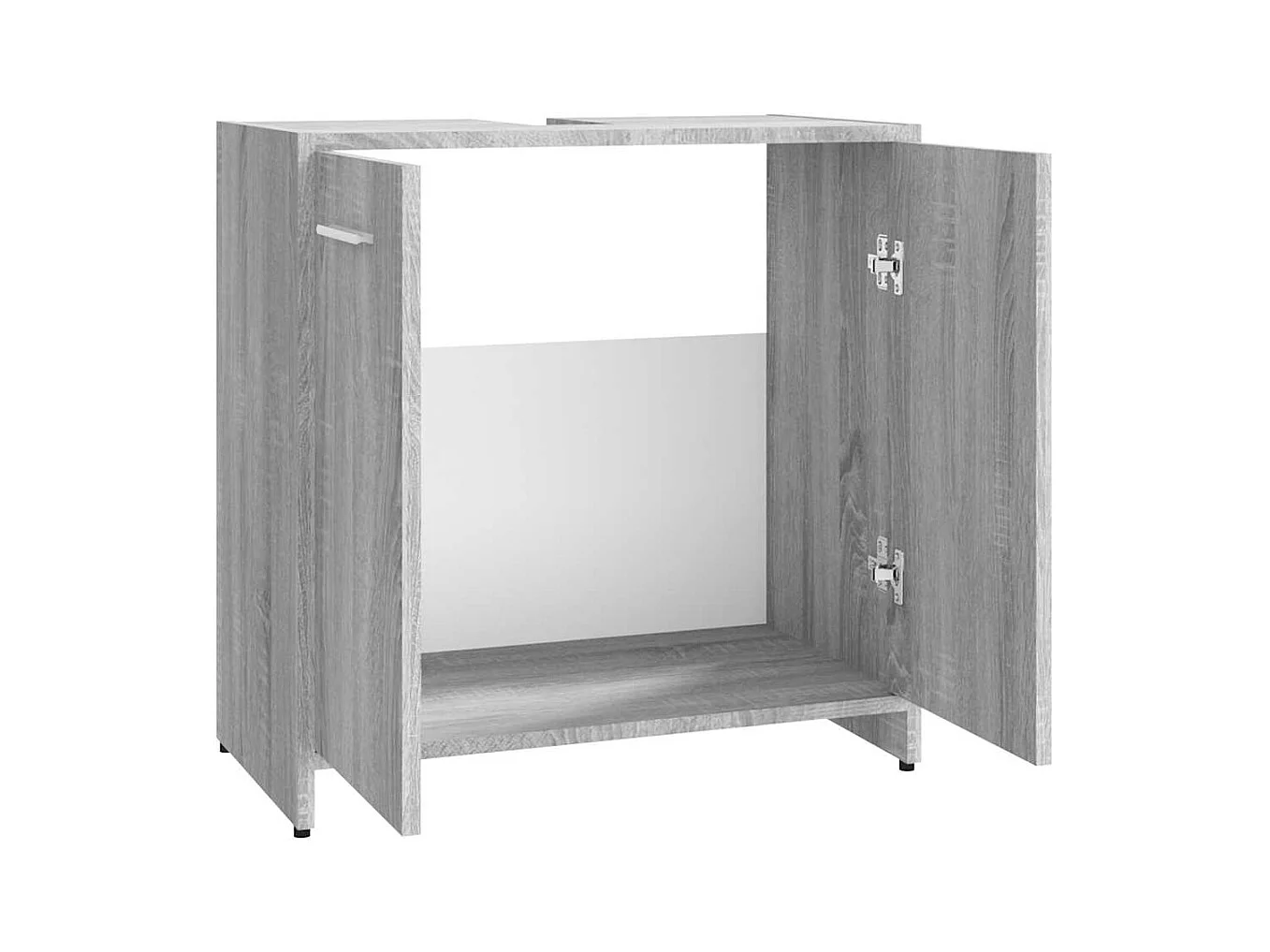 Sonoma Grey Badkamerkast 60x33x60 cm Bewerkt Hout