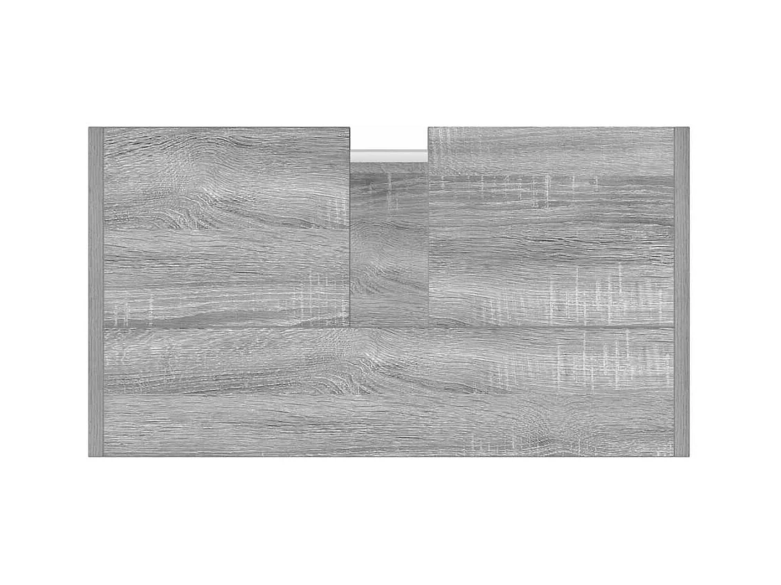 Sonoma Grey Badkamerkast 60x33x60 cm Bewerkt Hout