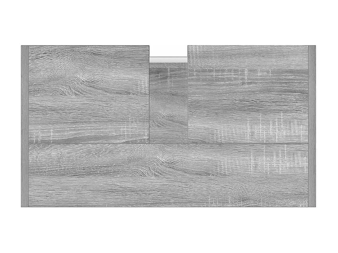 Sonoma Grey Badkamerkast 60x33x60 cm Bewerkt Hout