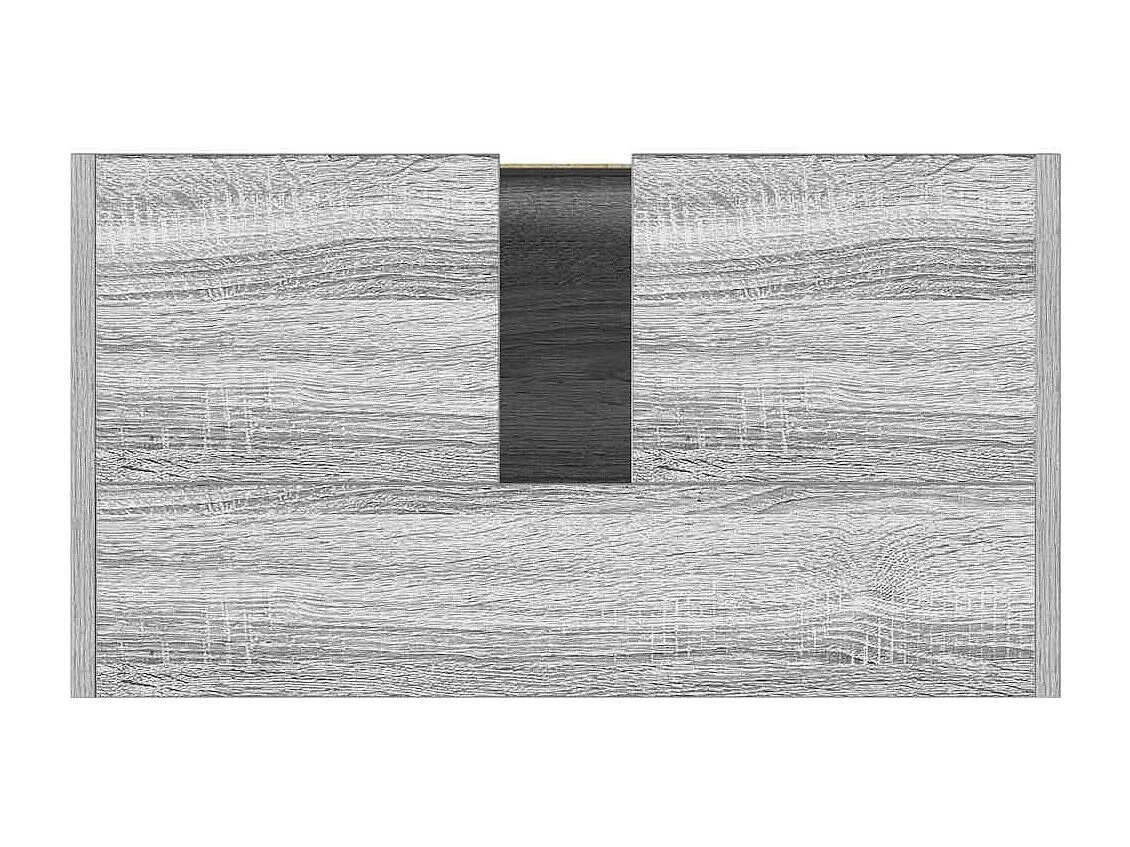 Mueble de baño Sonoma gris 60x33x61 cm Madera de ingeniería