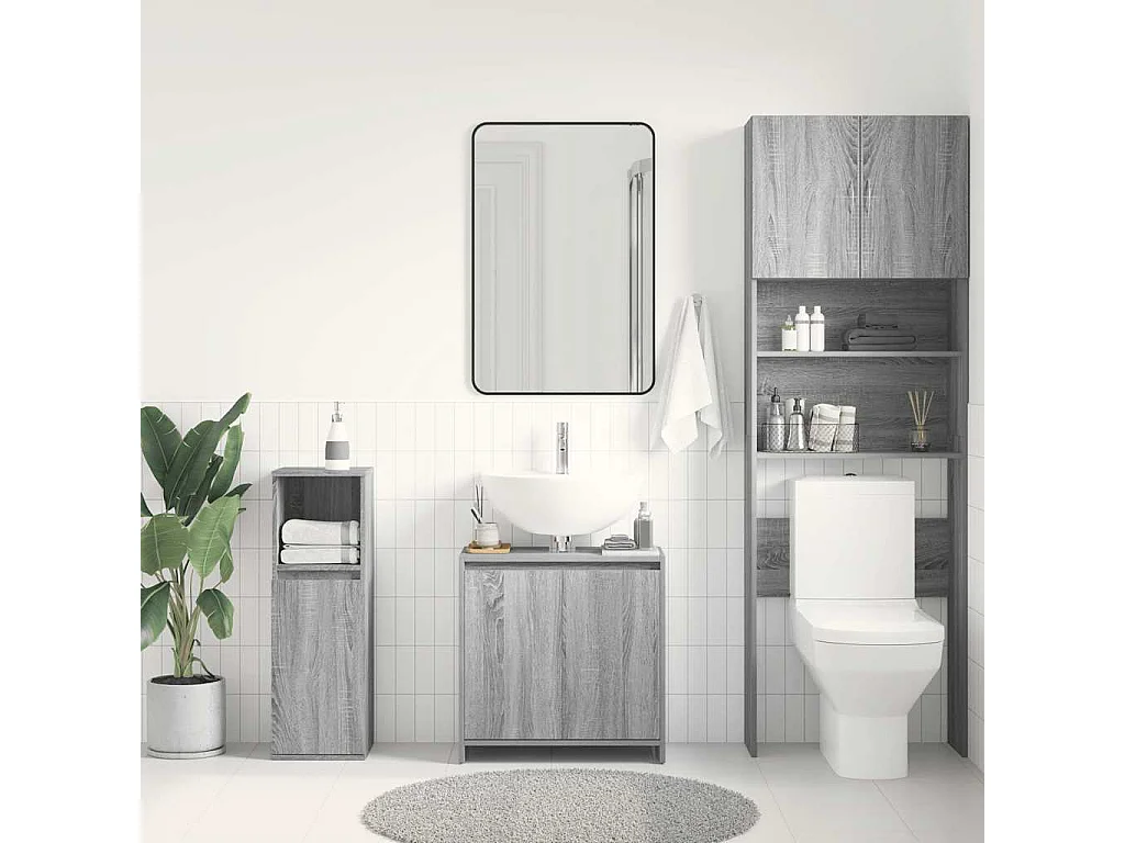Mobile bagno Sonoma Grey 60x33x61 cm in legno ingegnerizzato