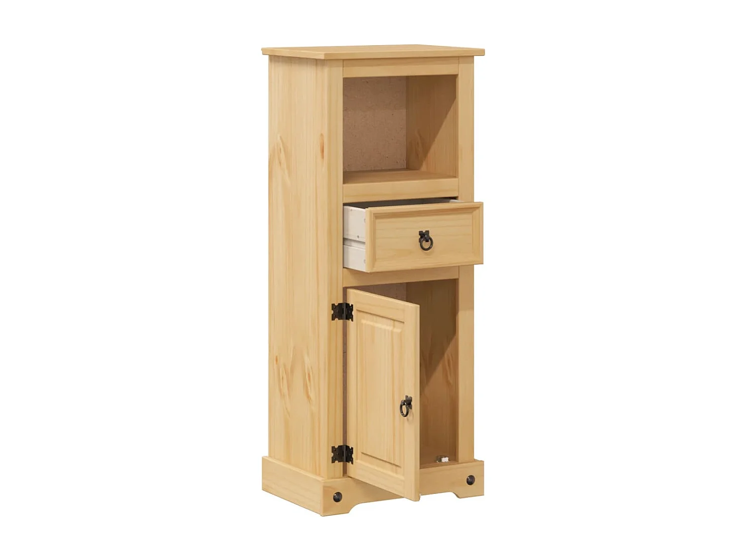 Mobile bagno Corona 45x33x110 cm in legno massello di pino