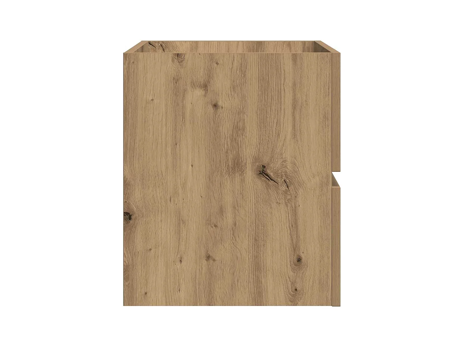 Hangende badkamerkast, handgemaakt eikenhout, 80x38,5x45cm