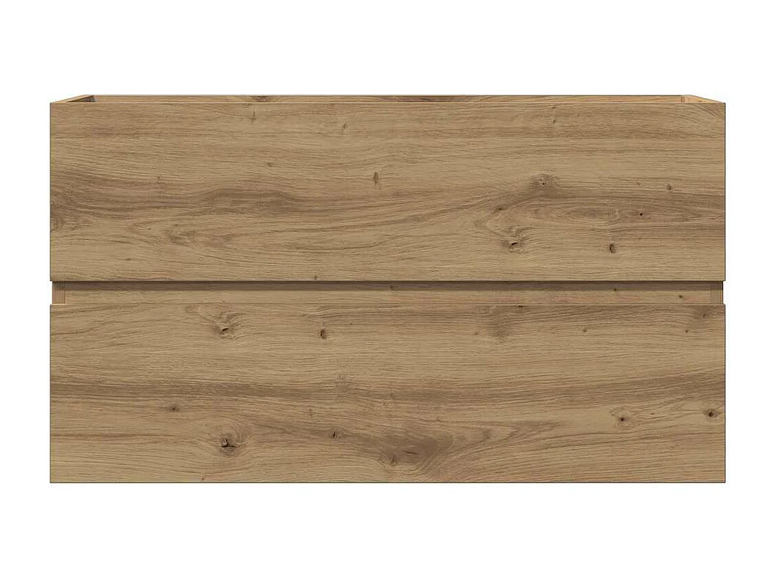 Mueble de baño suspendido, roble artesanal, 80x38,5x45cm