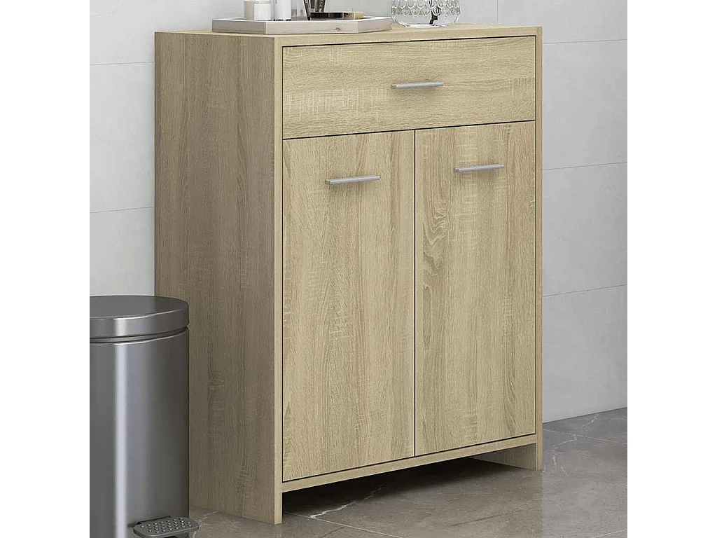 Mobile bagno Rovere Sonoma 60x33x80 cm Truciolare