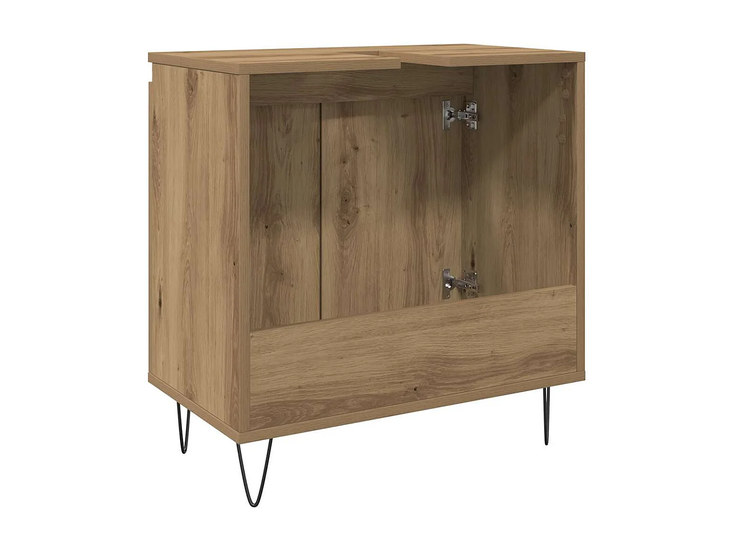 Armoire de salle de bain chêne artisanal 58x33x60 cm