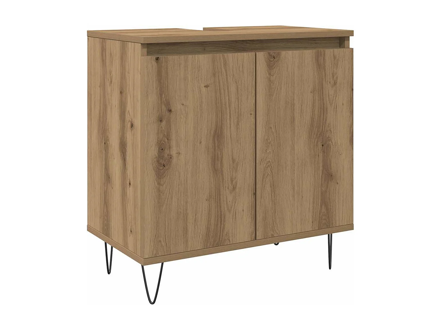 Armoire de salle de bain chêne artisanal 58x33x60 cm