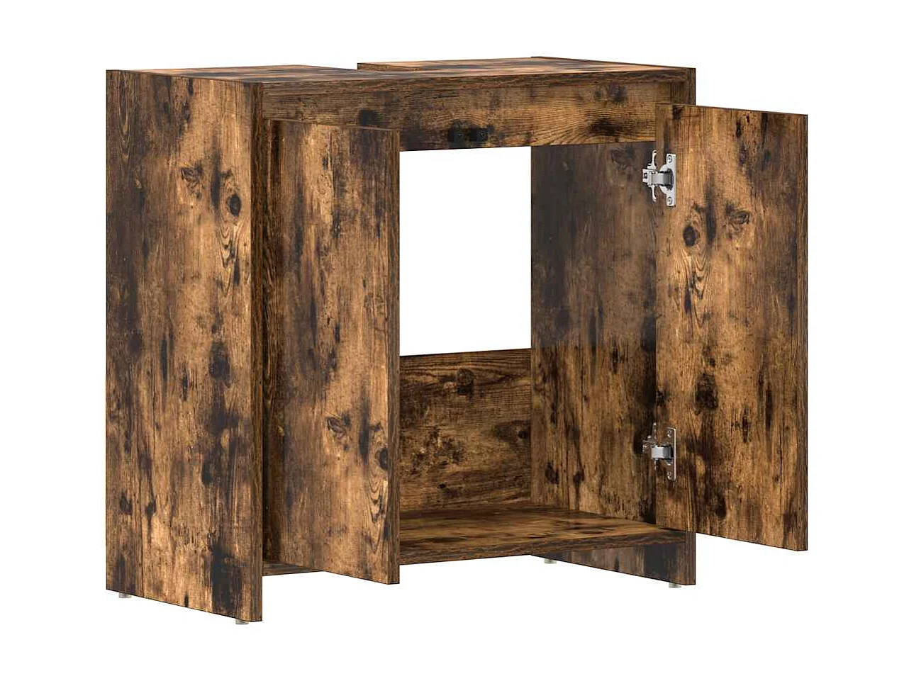 Mueble de baño Roble ahumado 60x33x61 cm Madera de ingeniería