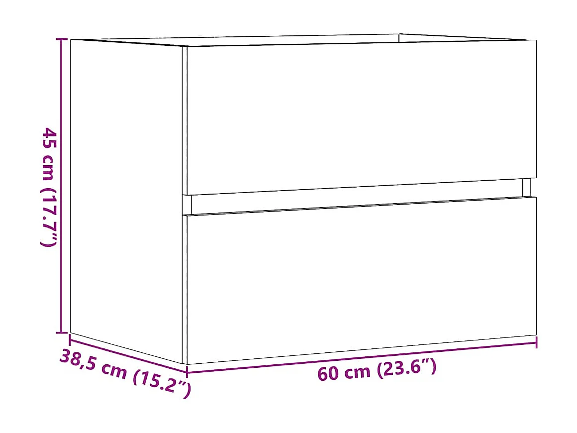 Badkamerkast oud hout bewerkt hout