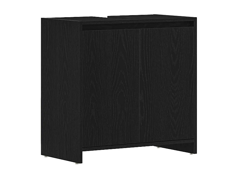 Armoire de bain chêne noir 60x33x60 cm bois d'ingénierie
